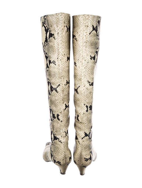 Khaite Snakeskin Animal Print Boots