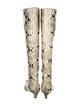 Khaite Snakeskin Animal Print Boots