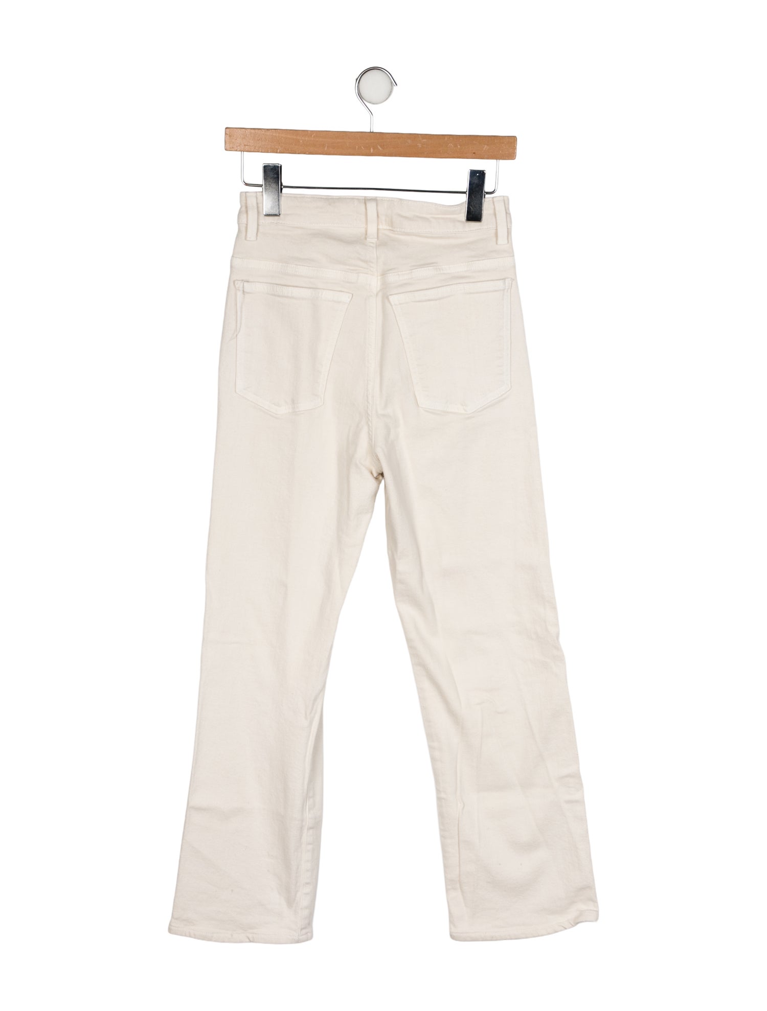 Khaite High-Rise Straight Leg Jeans