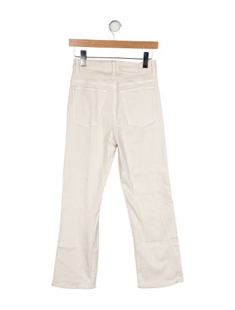 Khaite High-Rise Straight Leg Jeans