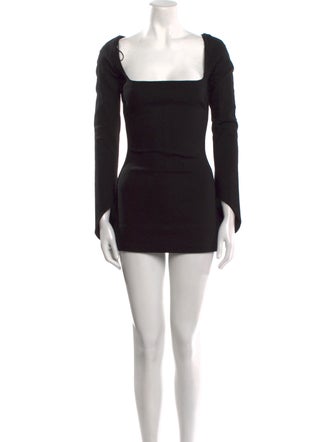Khaite Square Neckline Mini Dress