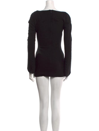 Khaite Square Neckline Mini Dress