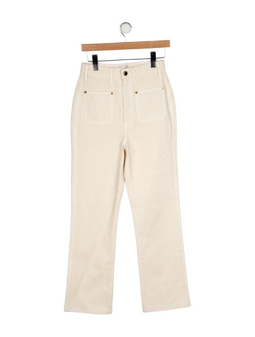 Khaite High-Rise Straight Leg Jeans