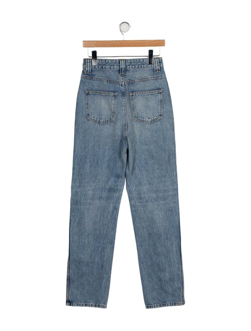 Khaite High-Rise Straight Leg Jeans