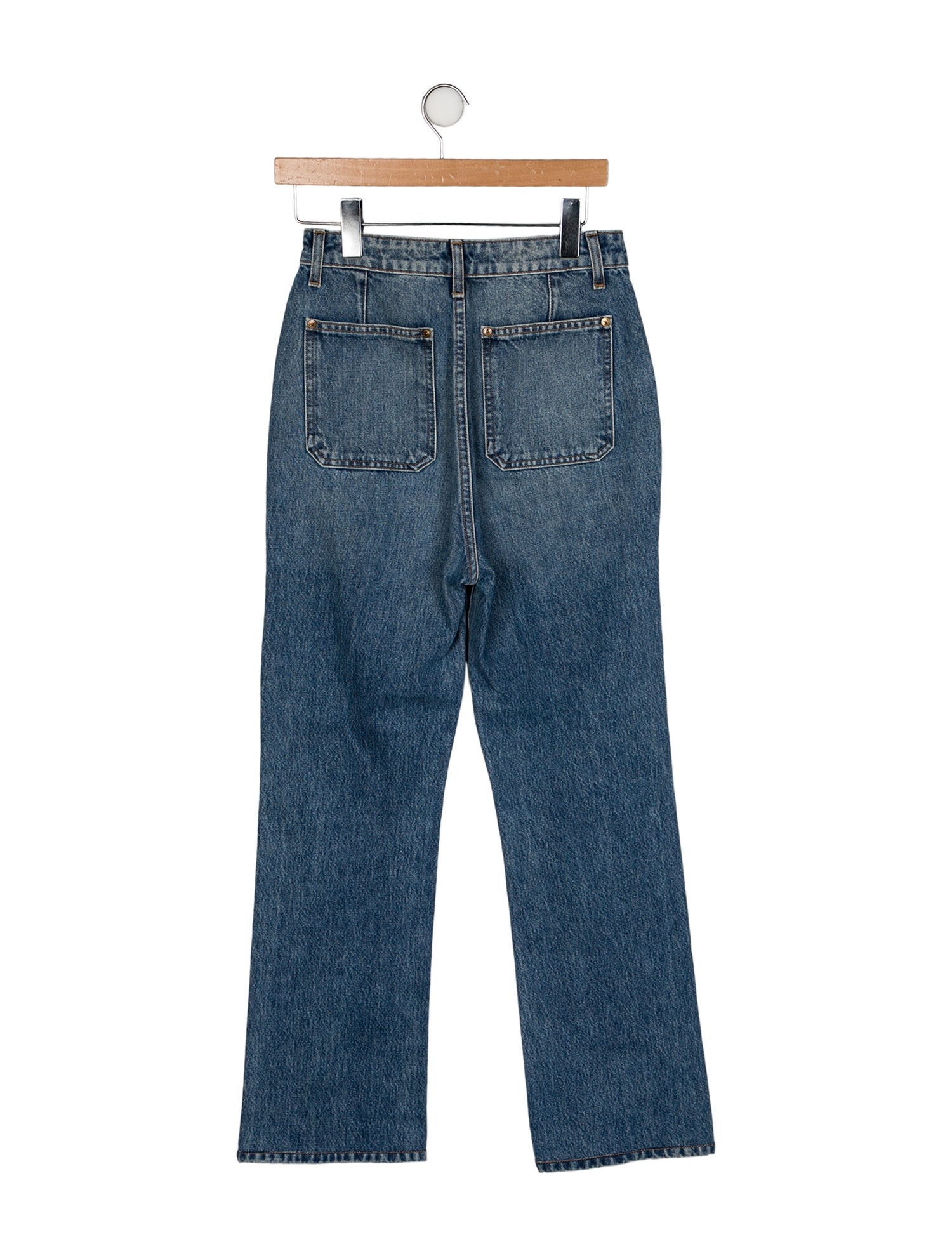 Khaite High-Rise Wide Leg Jeans