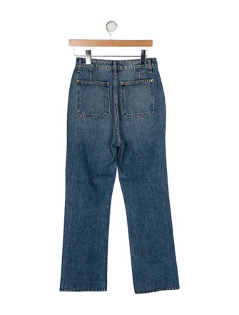 Khaite High-Rise Wide Leg Jeans