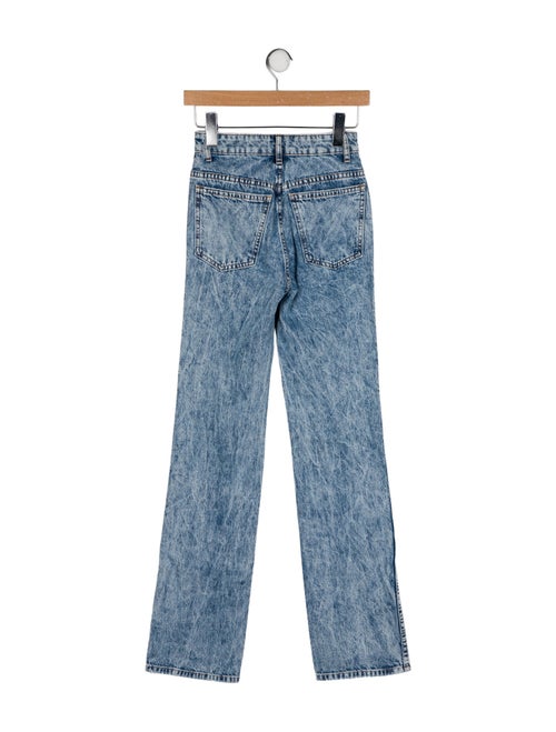 Khaite High-Rise Straight Leg Jeans