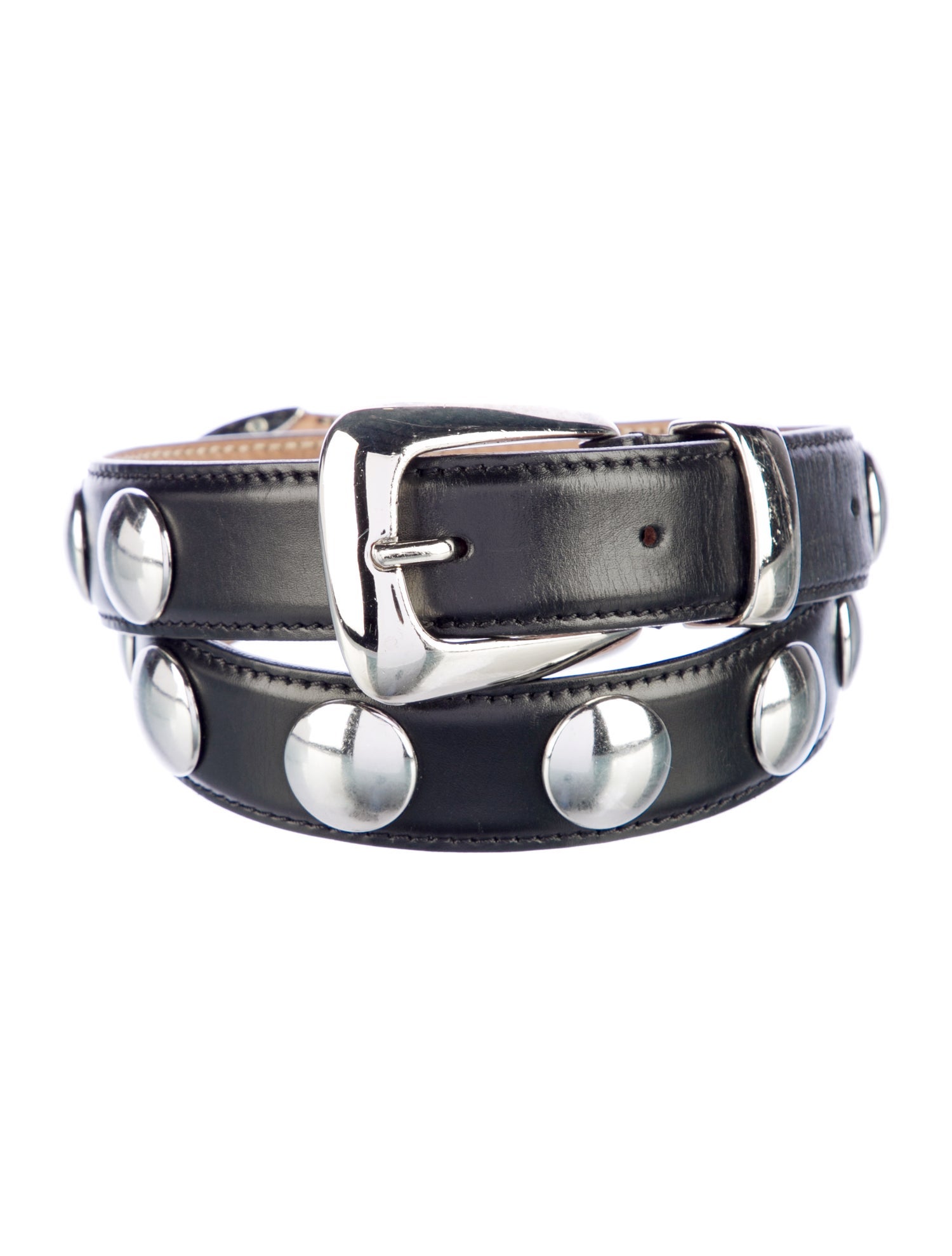 Khaite Leather Studded Accents Belt