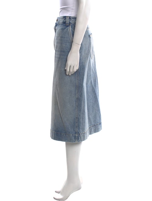 Khaite Distressed Accents Midi Length Skirt