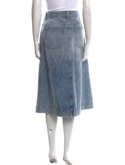 Khaite Distressed Accents Midi Length Skirt