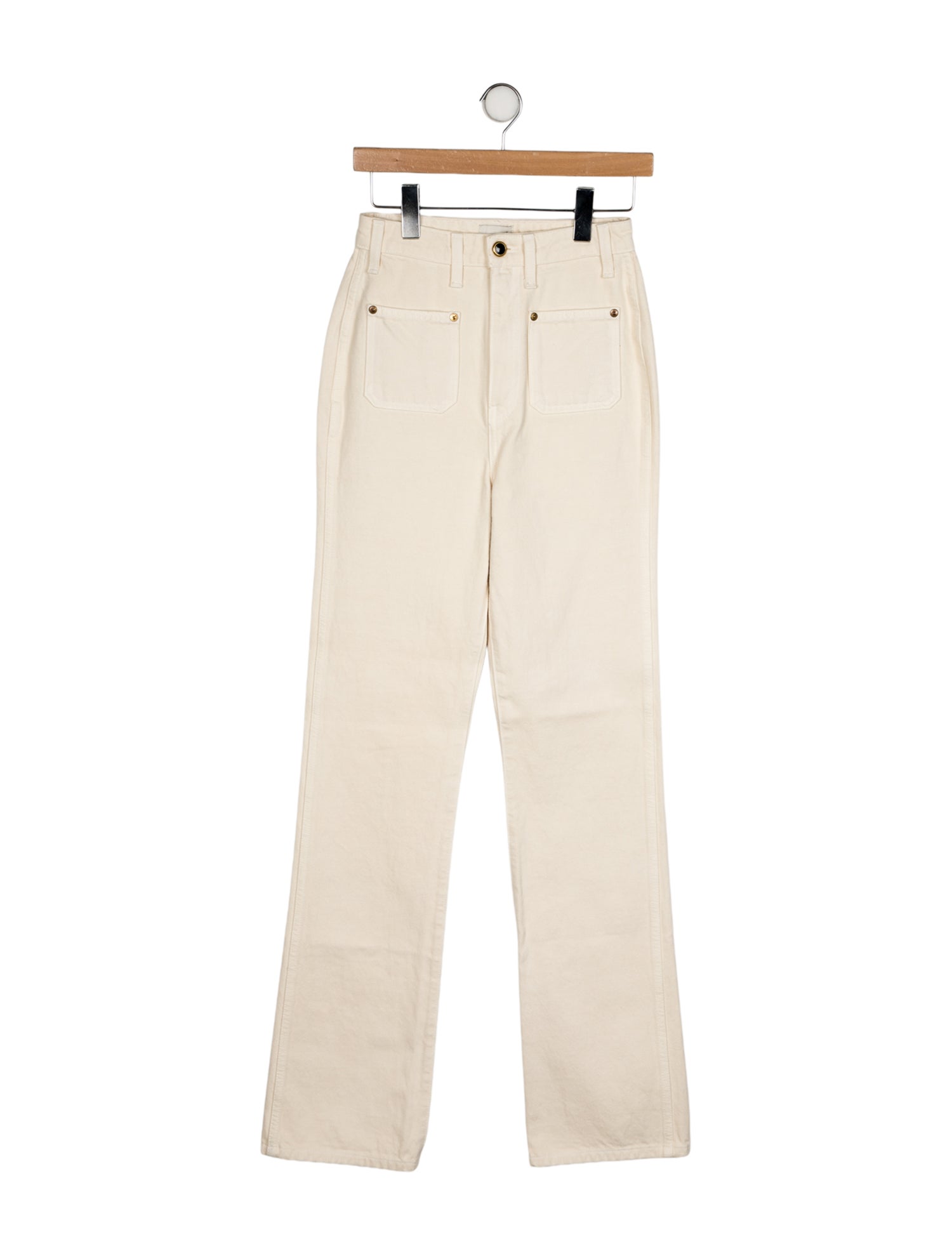 Khaite High-Rise Wide Leg Jeans