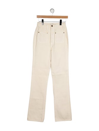 Khaite High-Rise Wide Leg Jeans