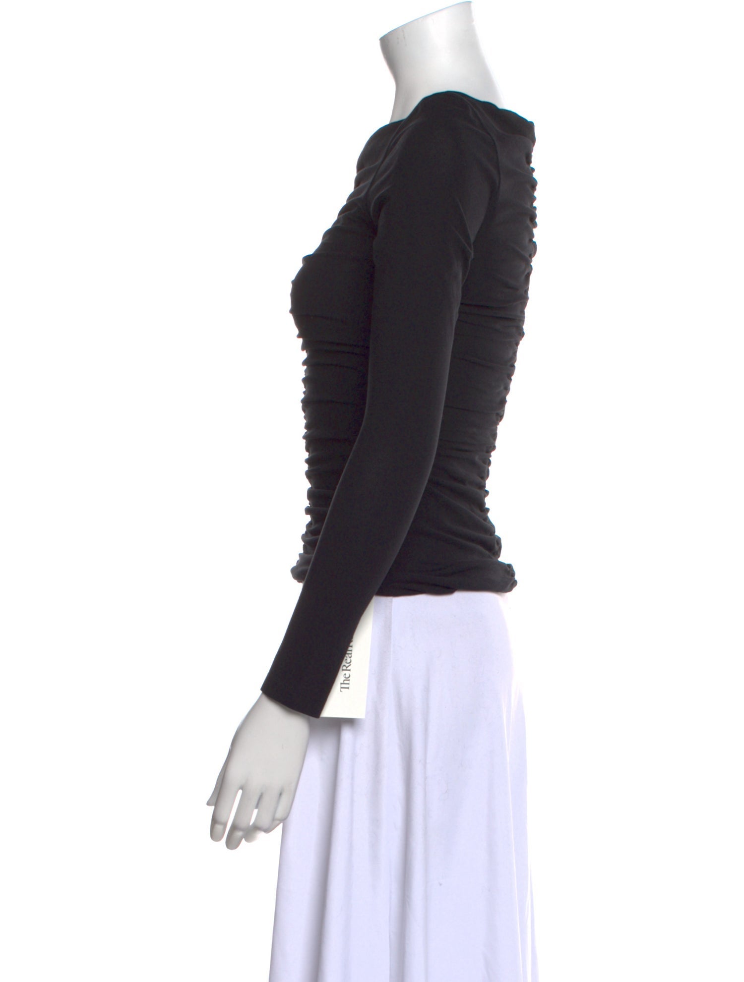 Khaite Bateau Neckline Long Sleeve Top