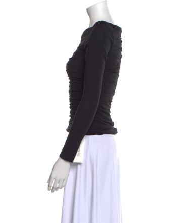 Khaite Bateau Neckline Long Sleeve Top