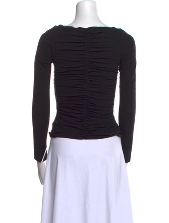 Khaite Bateau Neckline Long Sleeve Top