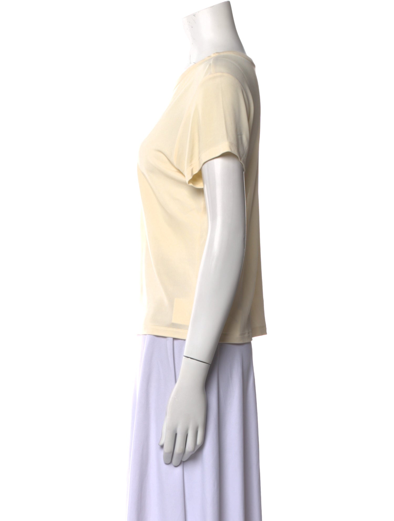 Khaite Bateau Neckline Short Sleeve T-Shirt