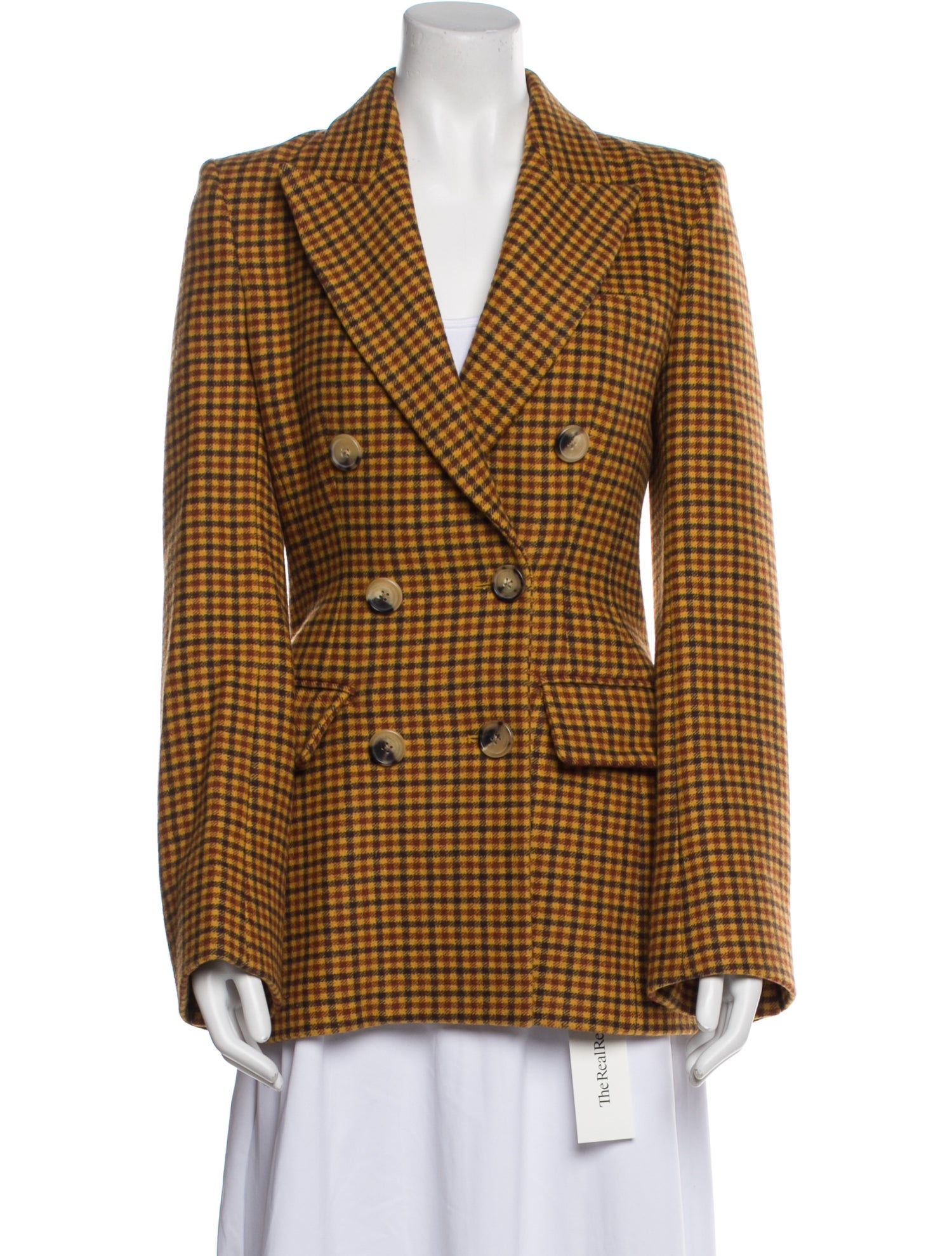 Khaite Plaid Print Blazer