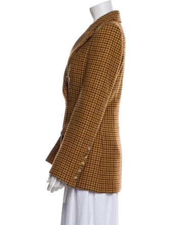 Khaite Plaid Print Blazer