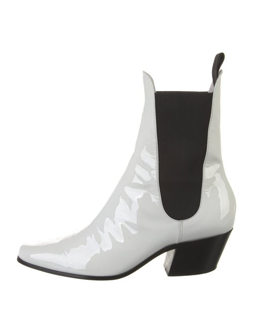 Khaite Patent Leather Western Boots