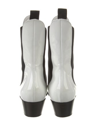 Khaite Patent Leather Western Boots