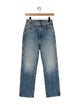 Khaite High-Rise Straight Leg Jeans