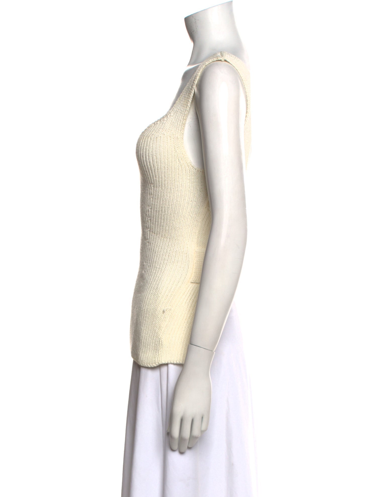 Khaite V-Neck Sleeveless Top