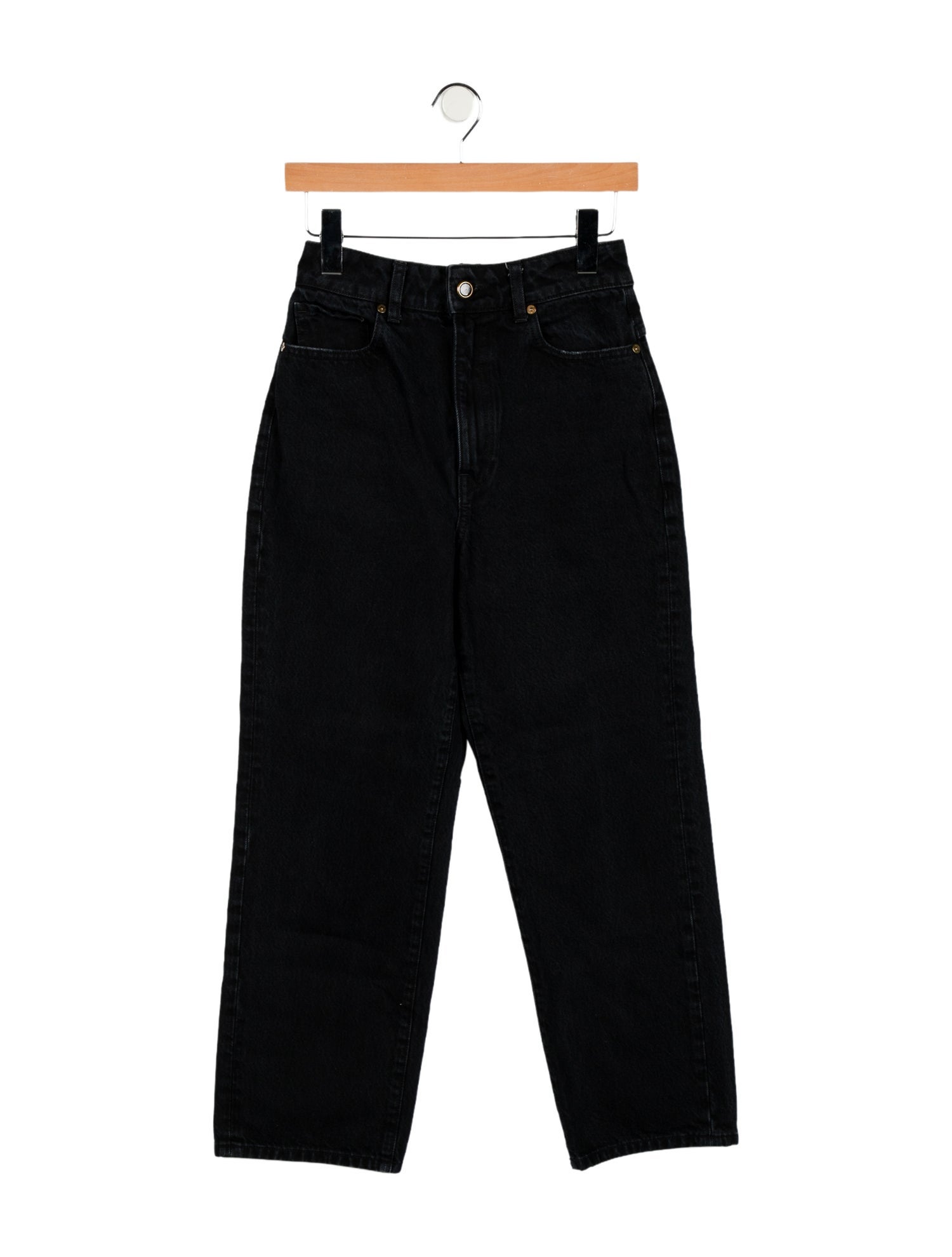 Khaite High-Rise Wide Leg Jeans