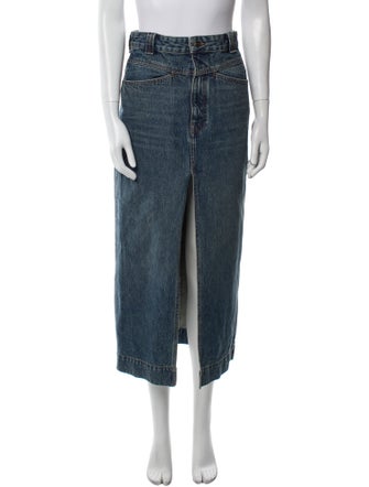 Khaite Cutout Accent Midi Length Skirt