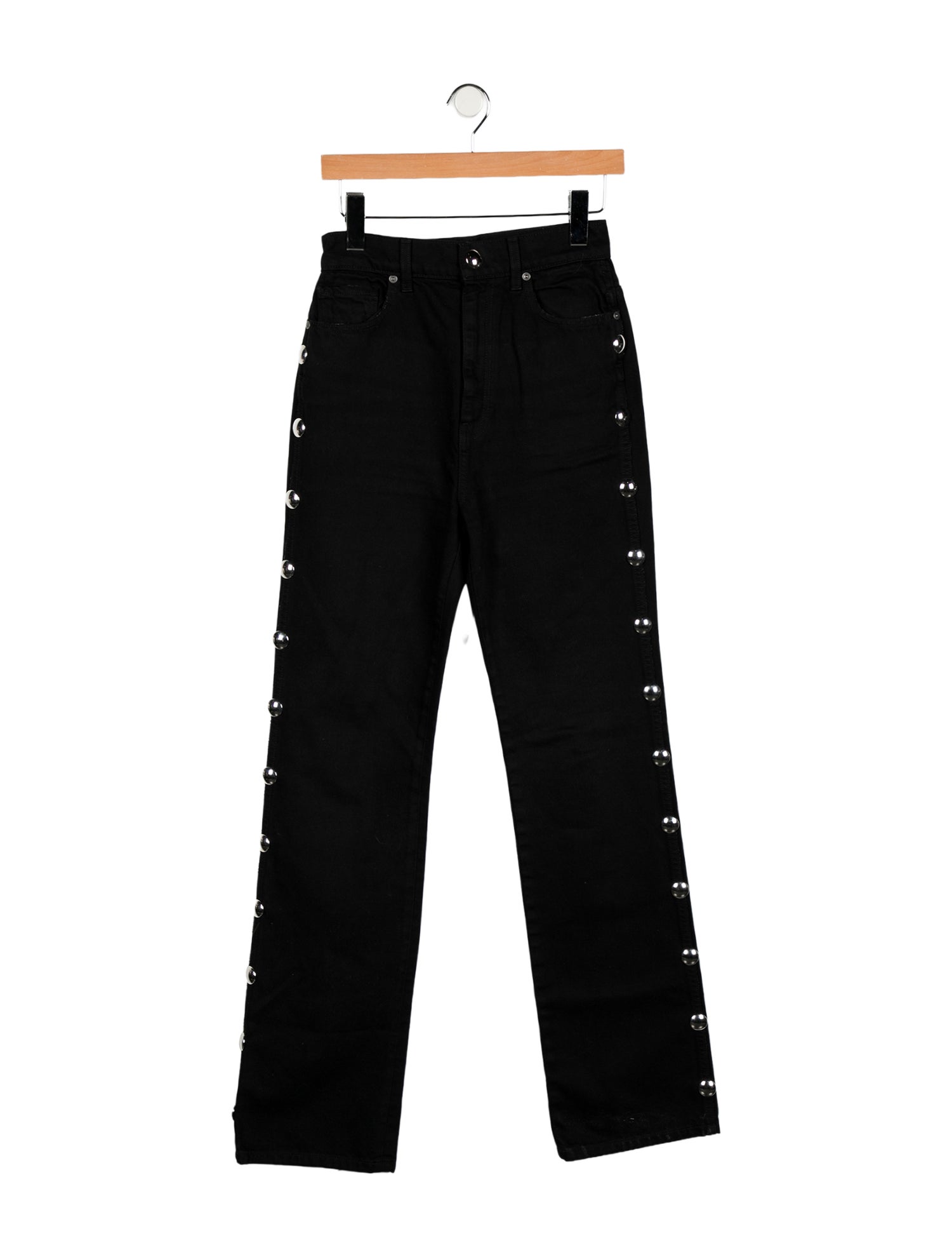 Khaite High-Rise Straight Leg Jeans