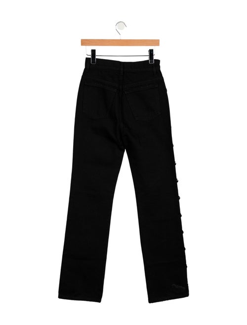 Khaite High-Rise Straight Leg Jeans