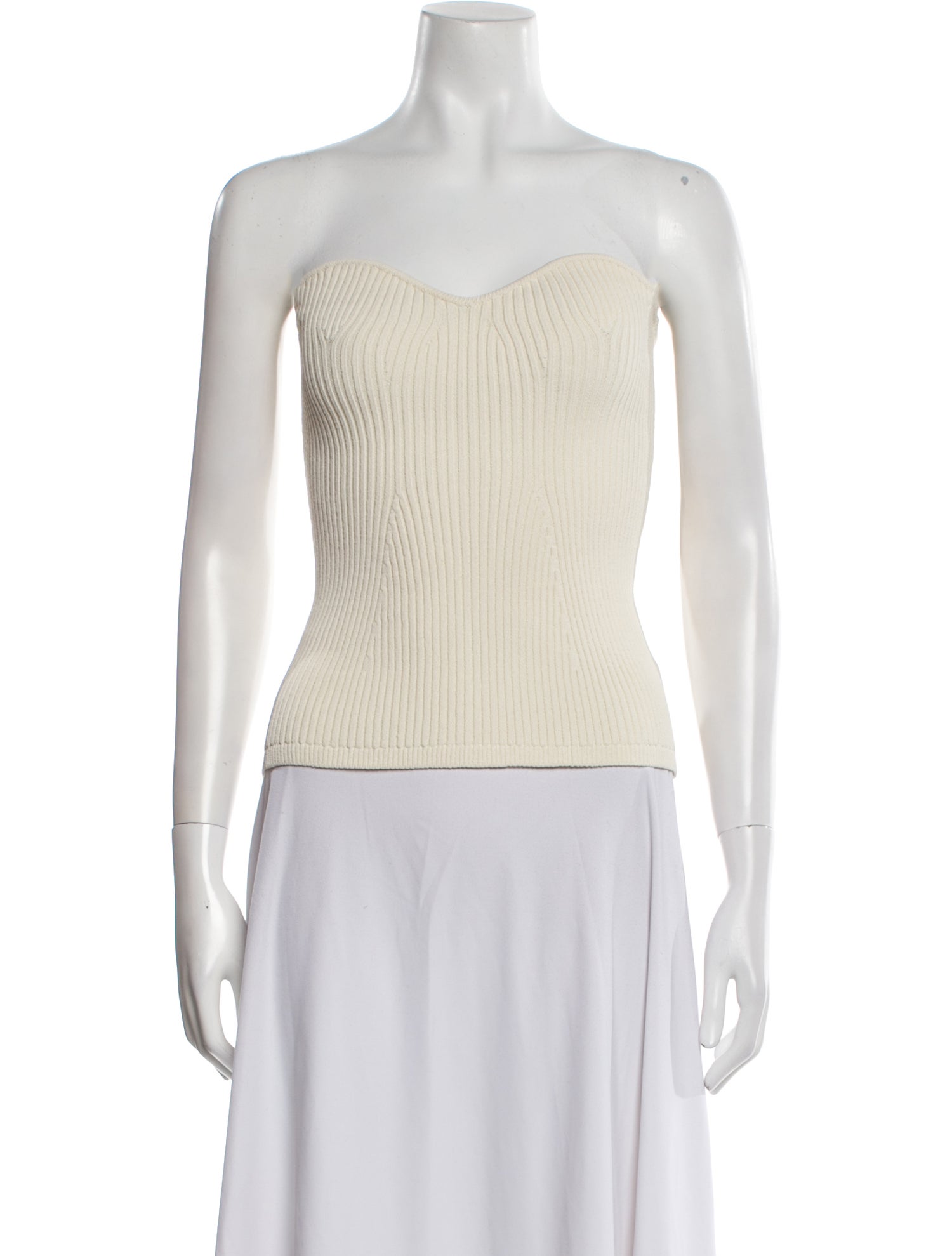 Khaite Strapless Crop Top