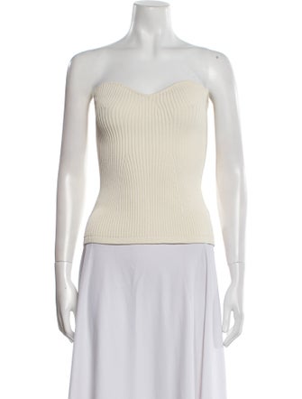 Khaite Strapless Crop Top