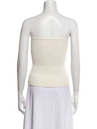 Khaite Strapless Crop Top