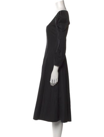 Khaite Scoop Neck Midi Length Dress