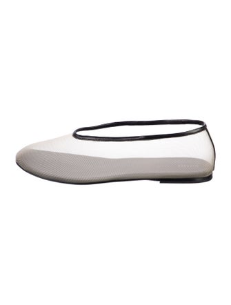 Khaite Mesh Mesh Accents Ballet Flats