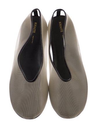 Khaite Mesh Mesh Accents Ballet Flats