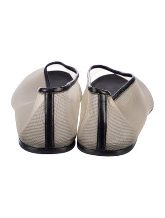 Khaite Mesh Mesh Accents Ballet Flats