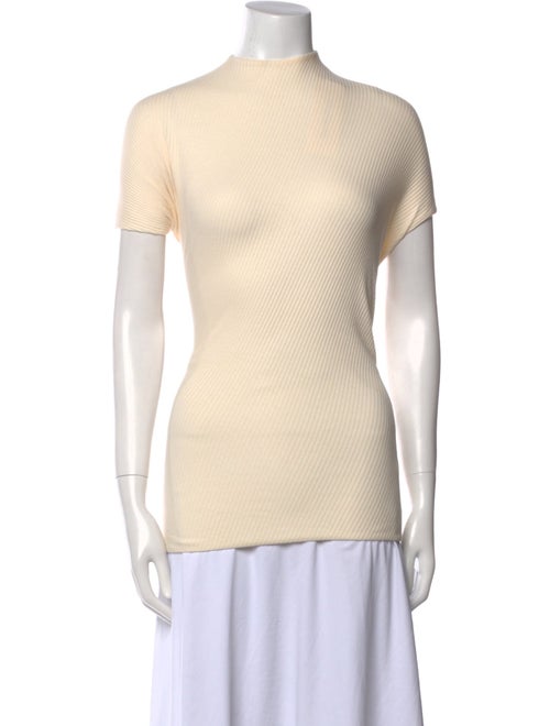 Khaite Mock Neck Short Sleeve Top