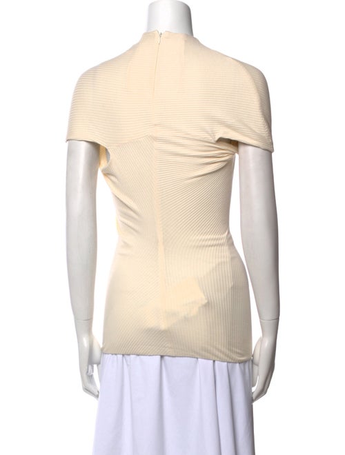 Khaite Mock Neck Short Sleeve Top