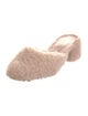 Khaite Fur Fur Trim Mules