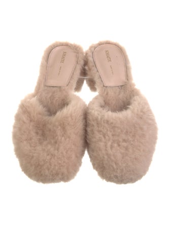 Khaite Fur Fur Trim Mules