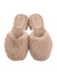 Khaite Fur Fur Trim Mules