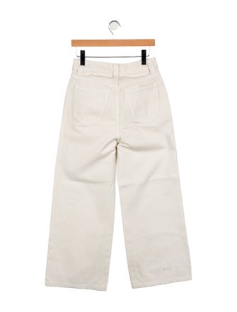 Khaite High-Rise Wide Leg Jeans