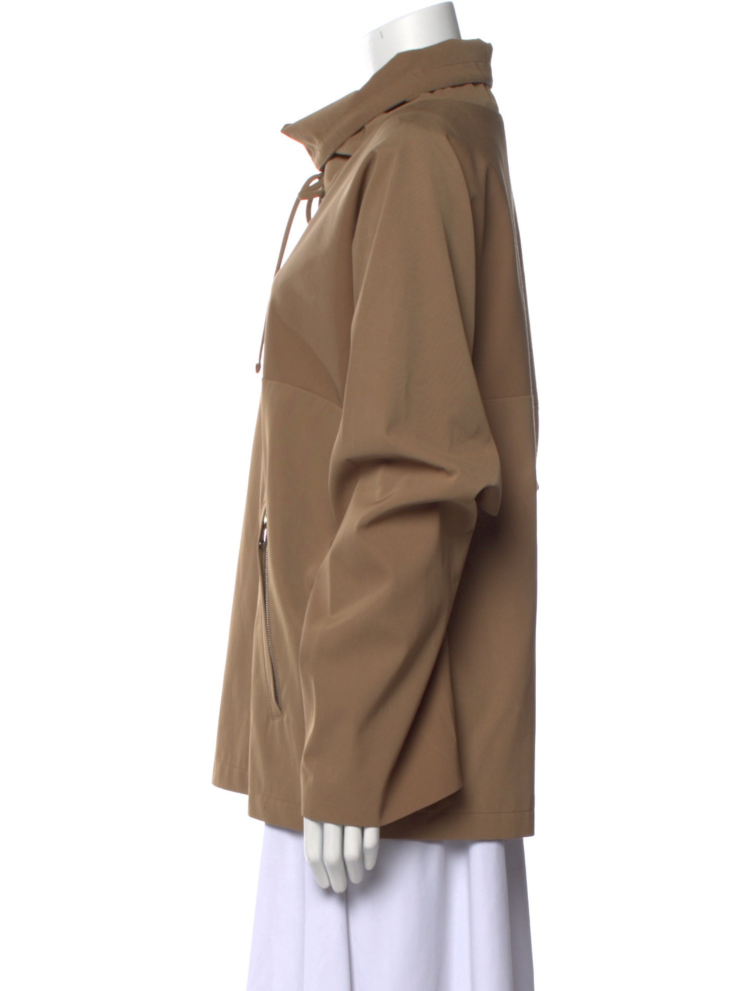 Khaite Tie Neck Long Sleeve Sweatshirt