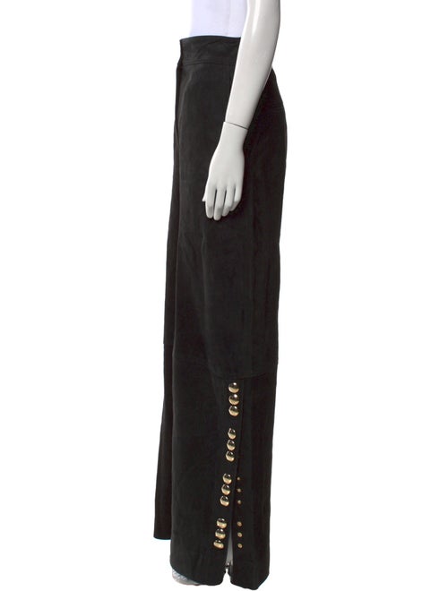 Khaite Lambskin Wide Leg Pants