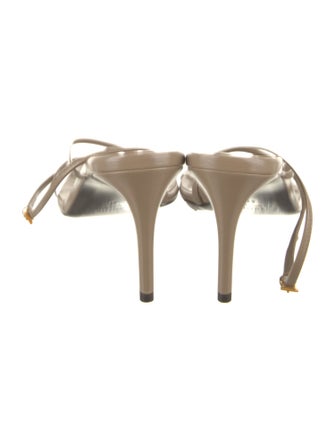 Khaite Leather Slingback Sandals