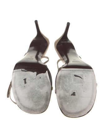 Khaite Leather Slingback Sandals