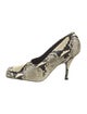 Khaite Python Animal Print Pumps