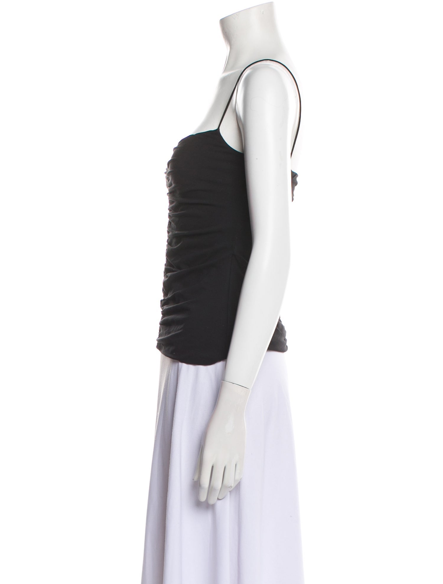 Khaite Square Neckline Sleeveless Top