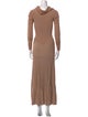Khaite Turtleneck Long Dress